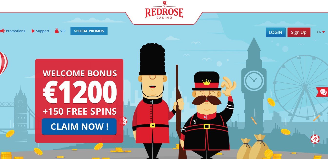 No Deposit Bonus & Login Red Rose Casino Review