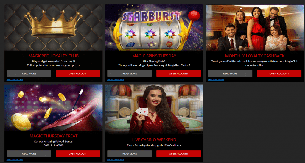 bonuses and promotions