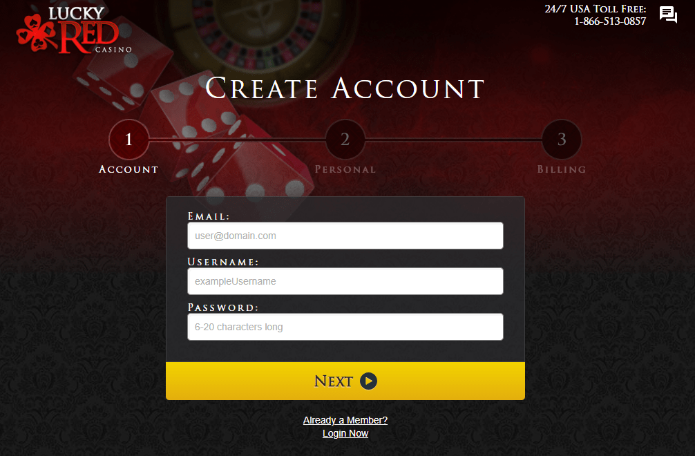 lucky red casino promotions sign up