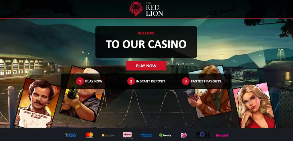 Red Lion Casino hero banner