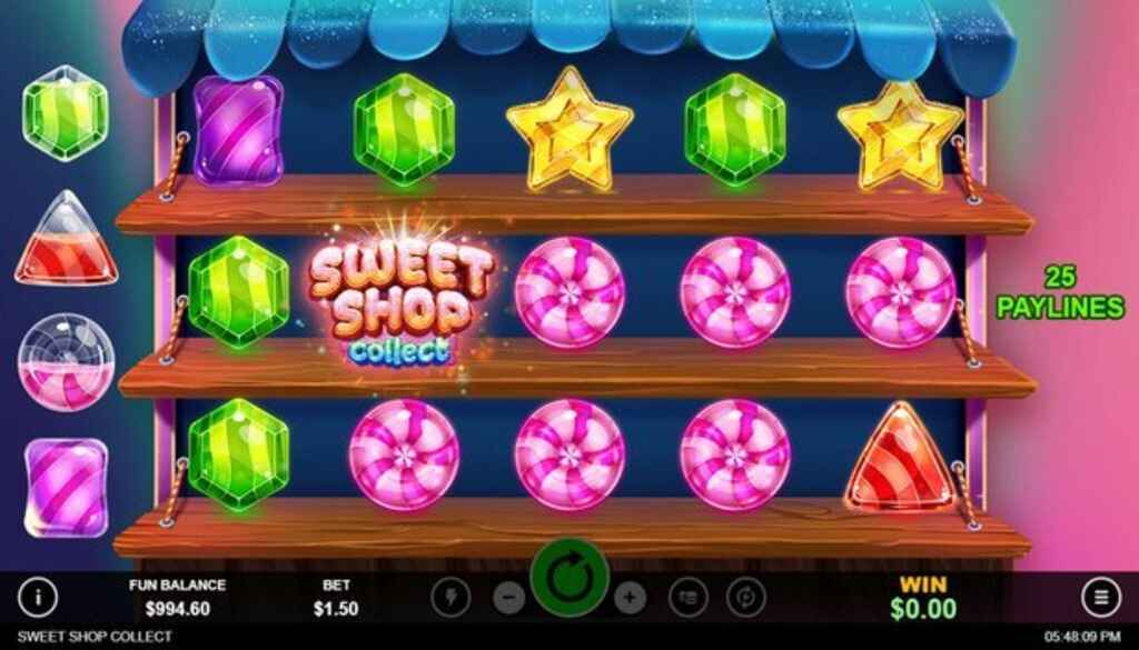 Graphic shows the jackpot of Sweet Shop Collect slot.