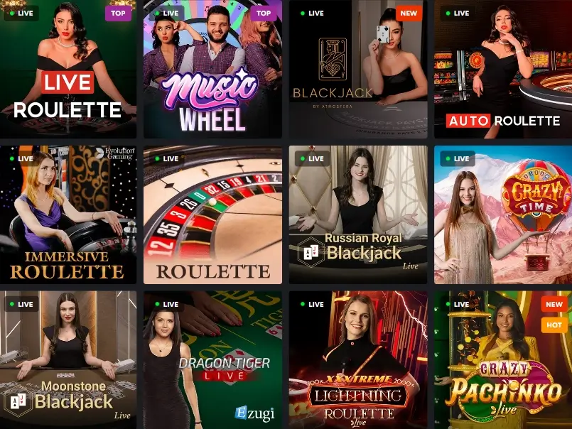 1Red Casino Live Casino Games